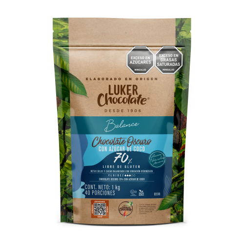 Chocolate Oscuro Con Azúcar De Coco 70%